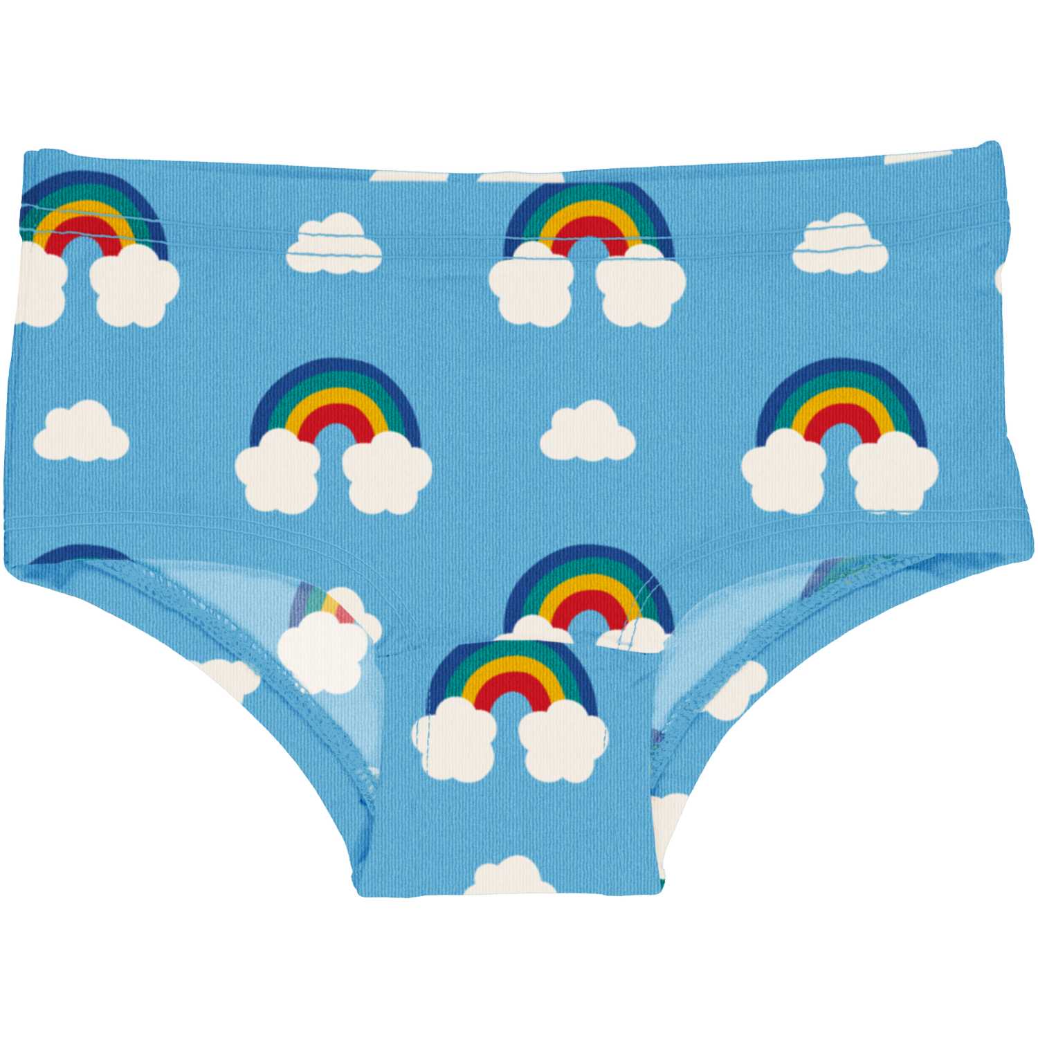 Maxomorra Rainbow Hipster Briefs Ss24 Blue Clothing 3-4YRS / Blue,5-6YRS / Blue,7-8YRS / Blue,9-10YRS / Blue,1-2 YRS / Blue