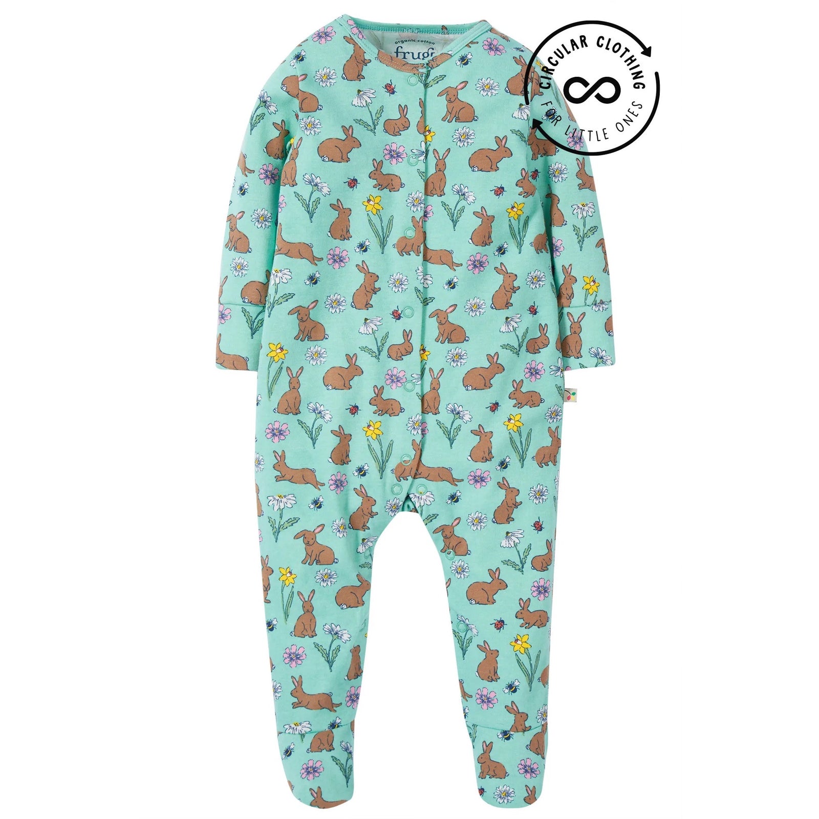Frugi Baby Rabbits Gift Set Pn3ge Clothing NEWBORN / Aqua,0-3M / Aqua,3-6M / Aqua,6-9M / Aqua