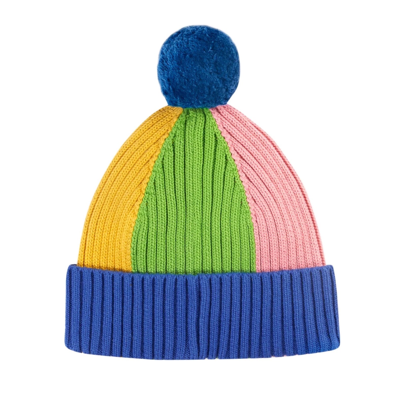Frugi Rainbow Rib Bobble Hat 500045A4btrw Clothing 2-6YRS / Multi,6-10YRS / Multi