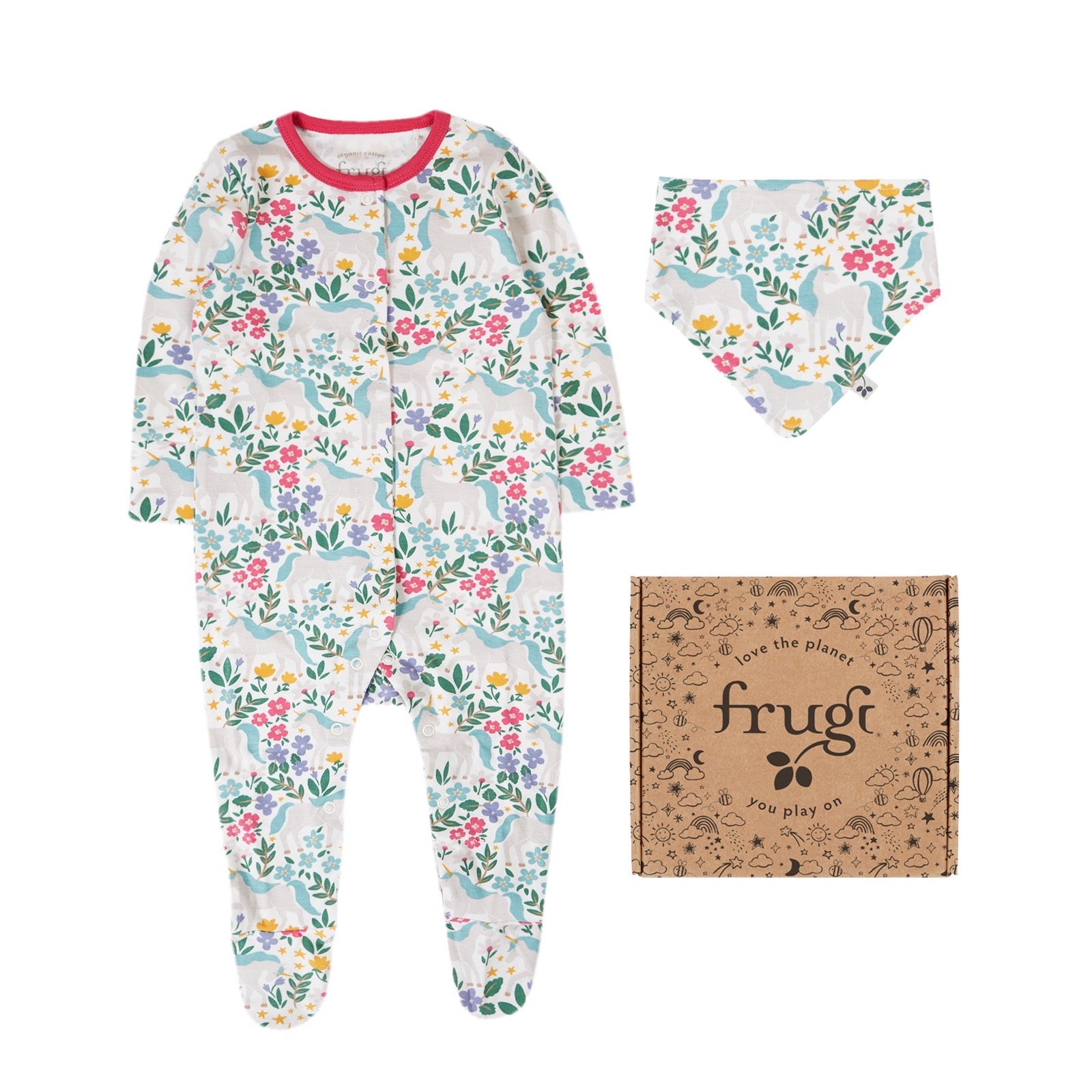 Frugi Unicorn Forest Gift Set 501831A5unft Clothing NEWBORN / Multi,0-3M / Multi,3-6M / Multi,6-9M / Multi