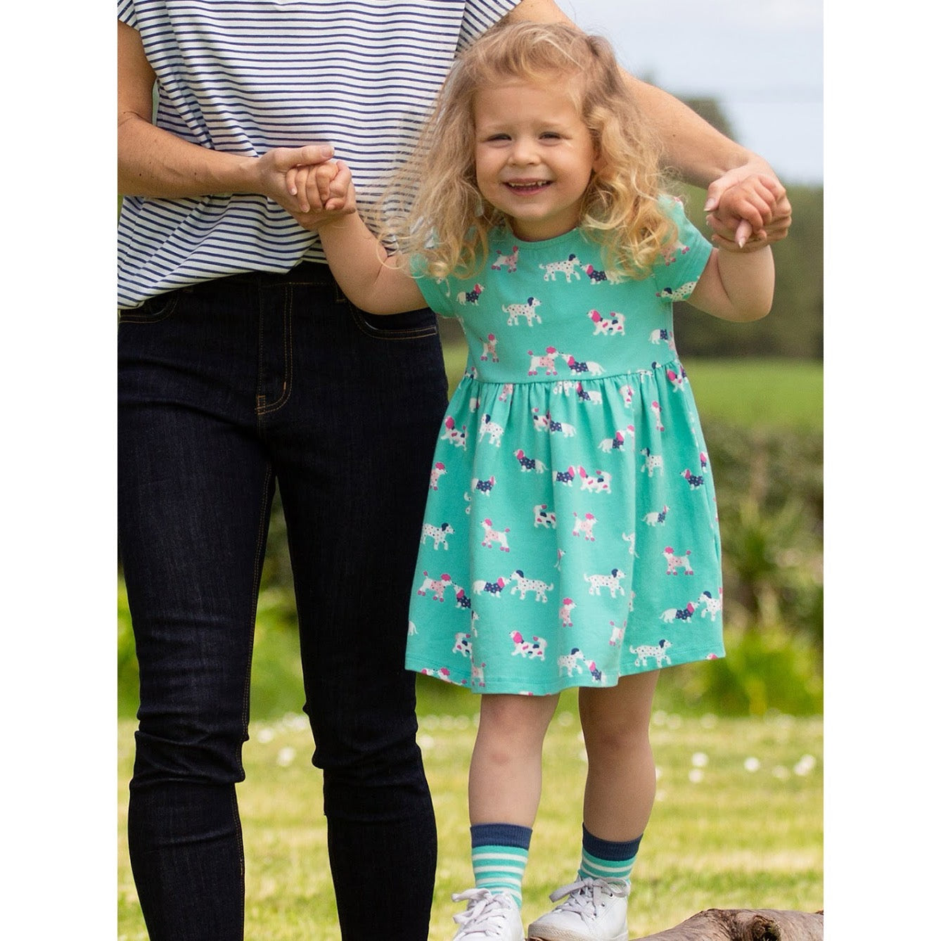 Kite Flora And Friends Infant Dress 41-9682 Clothing 3-6M / Green,6-9M / Green,9-12M / Green,12-18M / Green,18-24M/2Y / Green,3YRS / Green,4YRS / Green,5YRS / Green