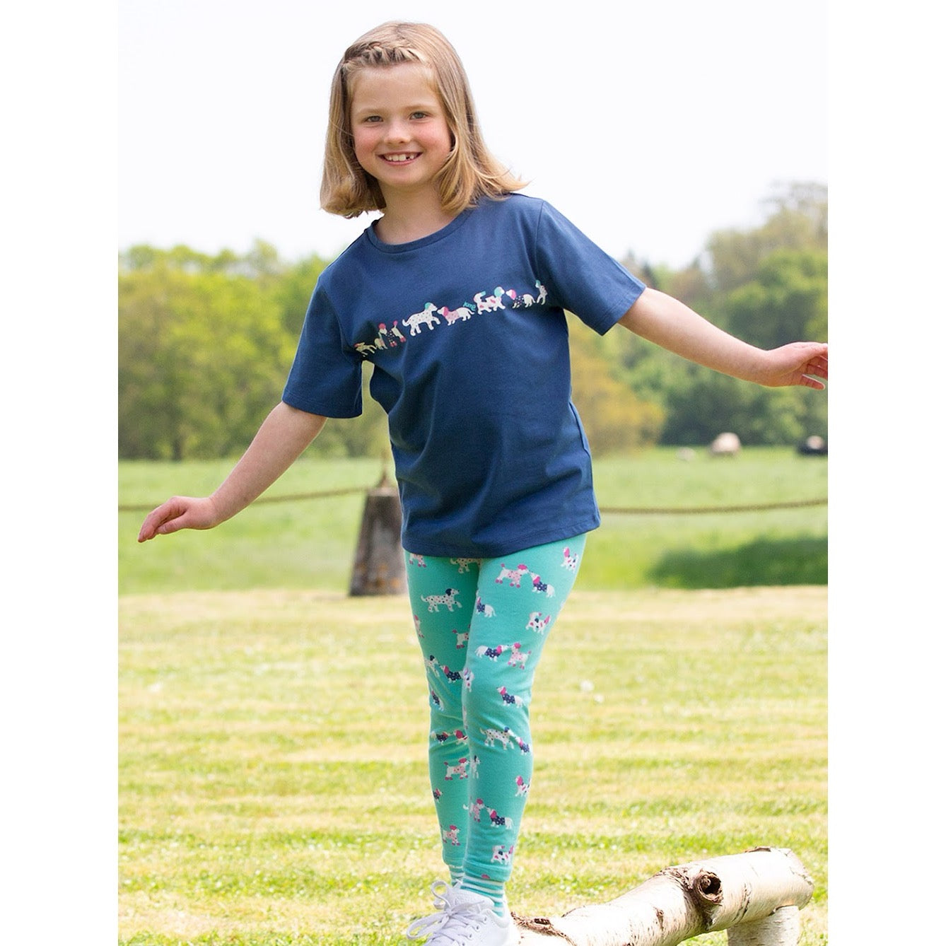 Kite Flora And Friends T-Shirt 41-F683 Clothing 3YRS / Indigo,4YRS / Indigo,5YRS / Indigo,6YRS / Indigo,7YRS / Indigo,8YRS / Indigo,9YRS / Indigo,10-11YRS / Indigo