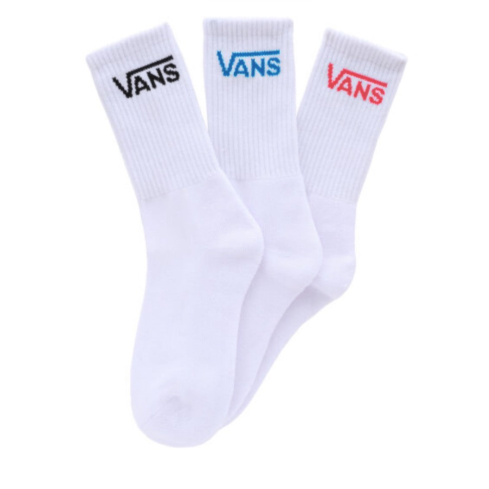 Vans Kids 3 Pack Socks Vn00054bwht1 Clothing ONE SIZE / White