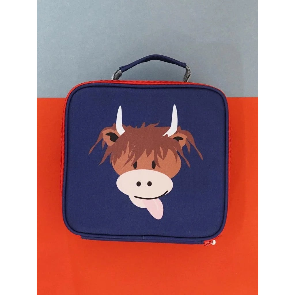 Blade & Rose Highland Cow Lunchbag Accessories ONE SIZE / Blue