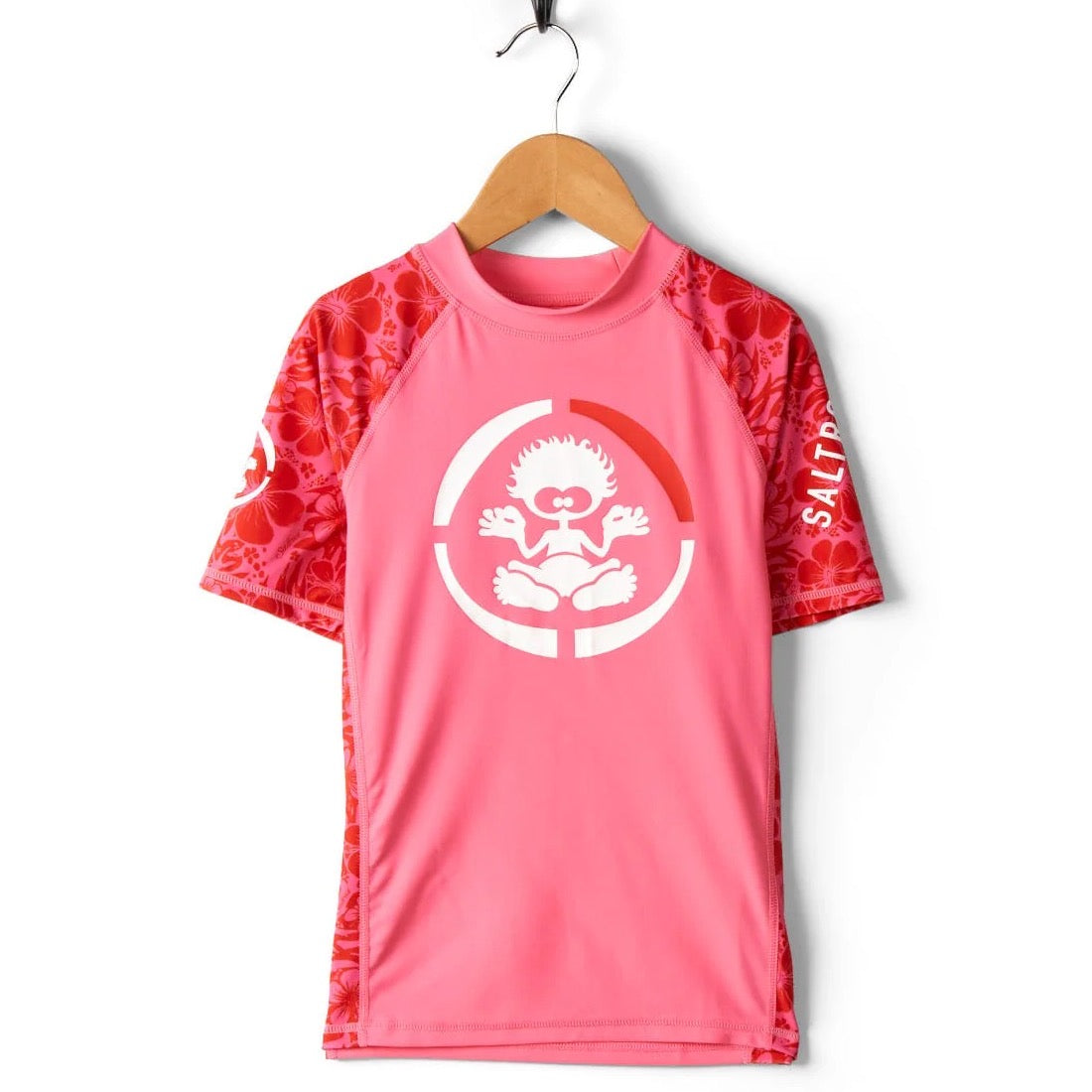 Saltrock Girls Hibiscus Rash Vest Clothing 7/8YRS / Pink,9/10YRS / Pink,11/12YRS / Pink,13YRS / Pink