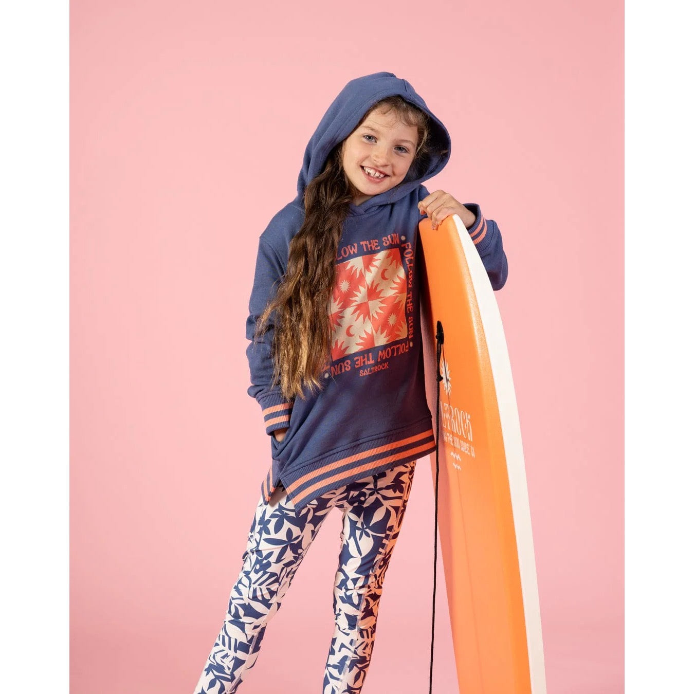 Saltrock Girls Sun Follower Hoodie Hwf42501020 Clothing 9/10YRS / Blue,11/12YRS / Blue,13YRS / Blue