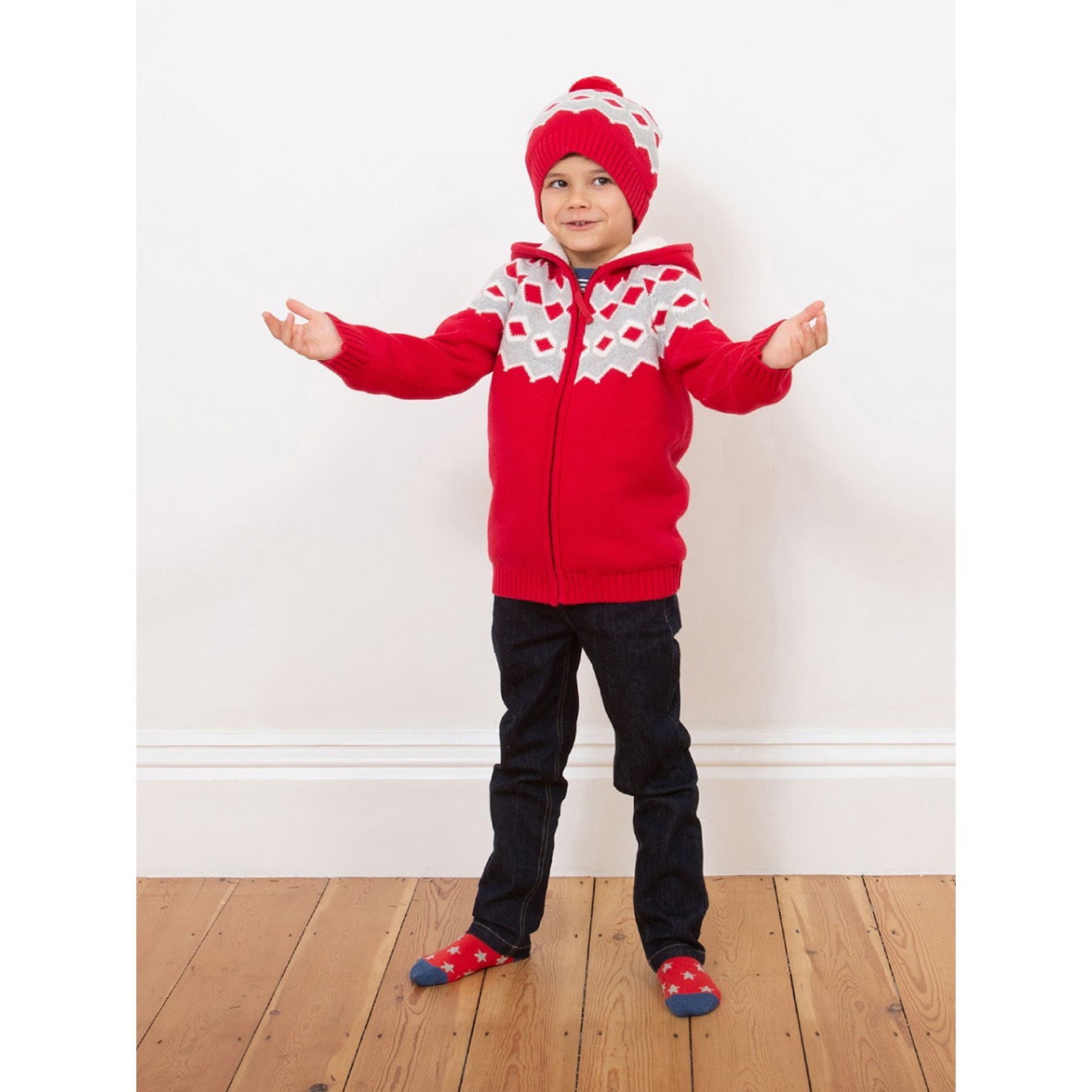 Kite Jurassic Cosy Hat 5649 Red Clothing 0-12M / Red,1-3 YRS / Red,3-6YRS / Red,6-9YRS / Red