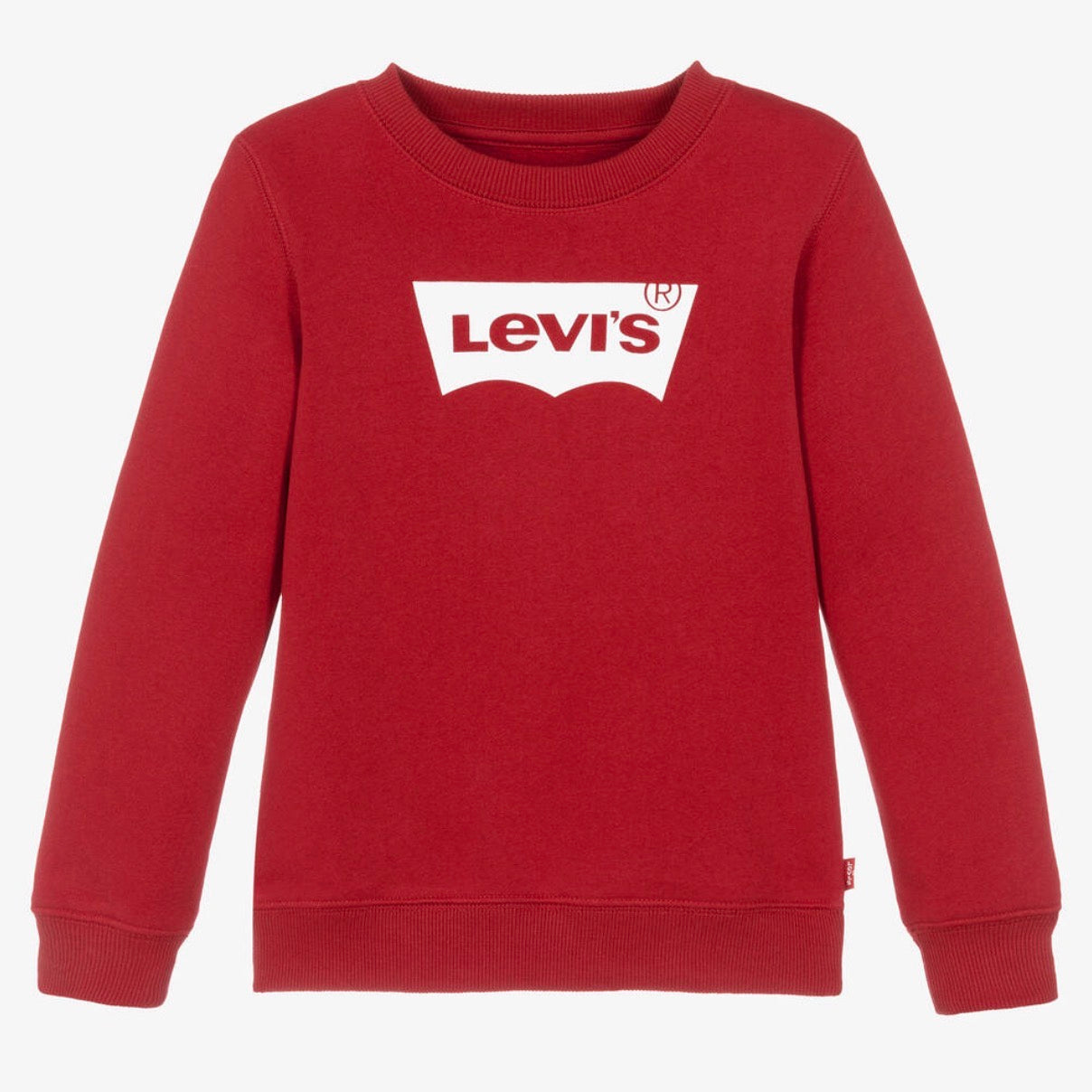 Levis Batwing Crew Sweatshirt 9E9079-R1r Red Clothing 10YRS / Red,12YRS / Red,14YRS / Red,16YRS / Red