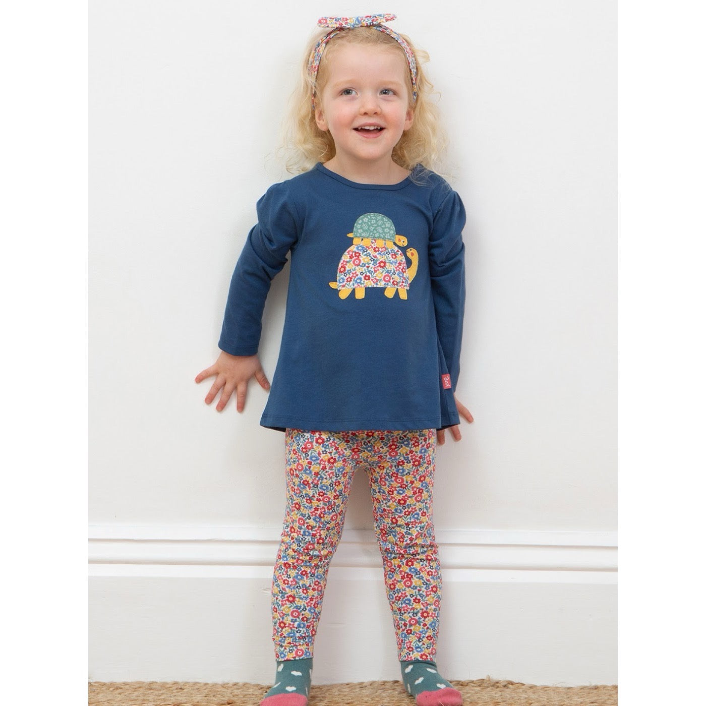 Kite Tortoise Tower Infant Tunic Top 53-9910 Clothing 3-6M / Navy,6-9M / Navy,9-12M / Navy,12-18M / Navy,18-24M/2Y / Navy,3YRS / Navy,4YRS / Navy,5YRS / Navy