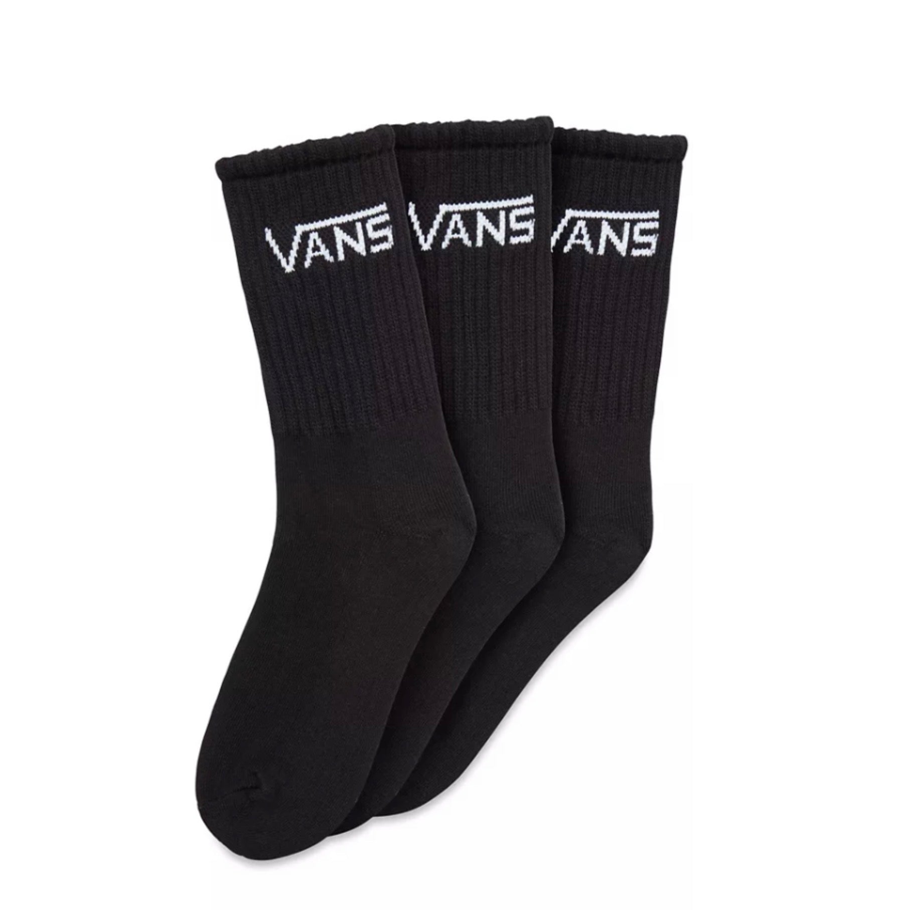 Vans Boys 3 Pack Socks Vn000xnqblk1 Black Clothing ONE SIZE / Black