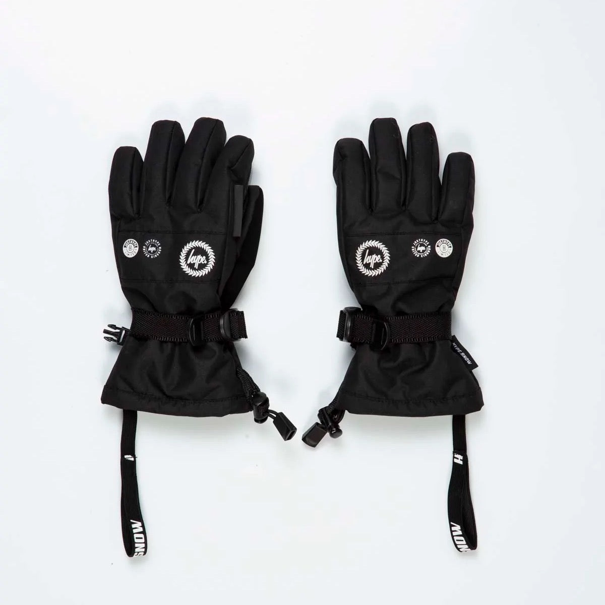 Hype Snow Gloves Zwf964 Clothing 4/6YRS / Black,7/9YRS / Black,10/12YRS / Black