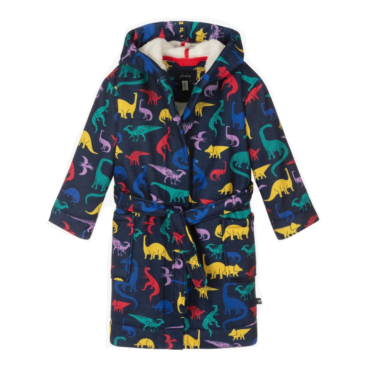 Joules Starlight Navy Dino Dressing Gown Clothing 3-4YRS / Navy,5-6YRS / Navy,7-8YRS / Navy,9-10YRS / Navy