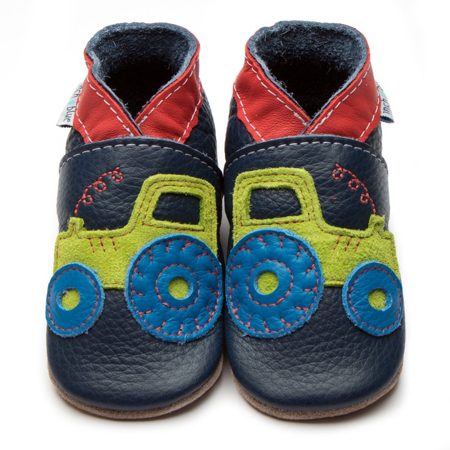 Inch Blue Baby Shoes Tractor Navy 2649 Footwear 0-6M / Navy,6-12M / Navy,12-18M / Navy
