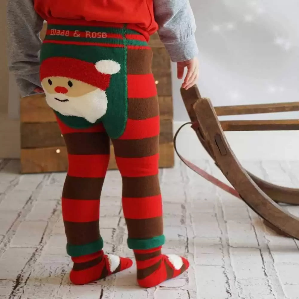 Blade & Rose Santa Knitted Leggings Clothing 0-6M / Multi,6-12M / Multi,12-24M / Multi,2-3YRS / Multi,3-4YRS / Multi