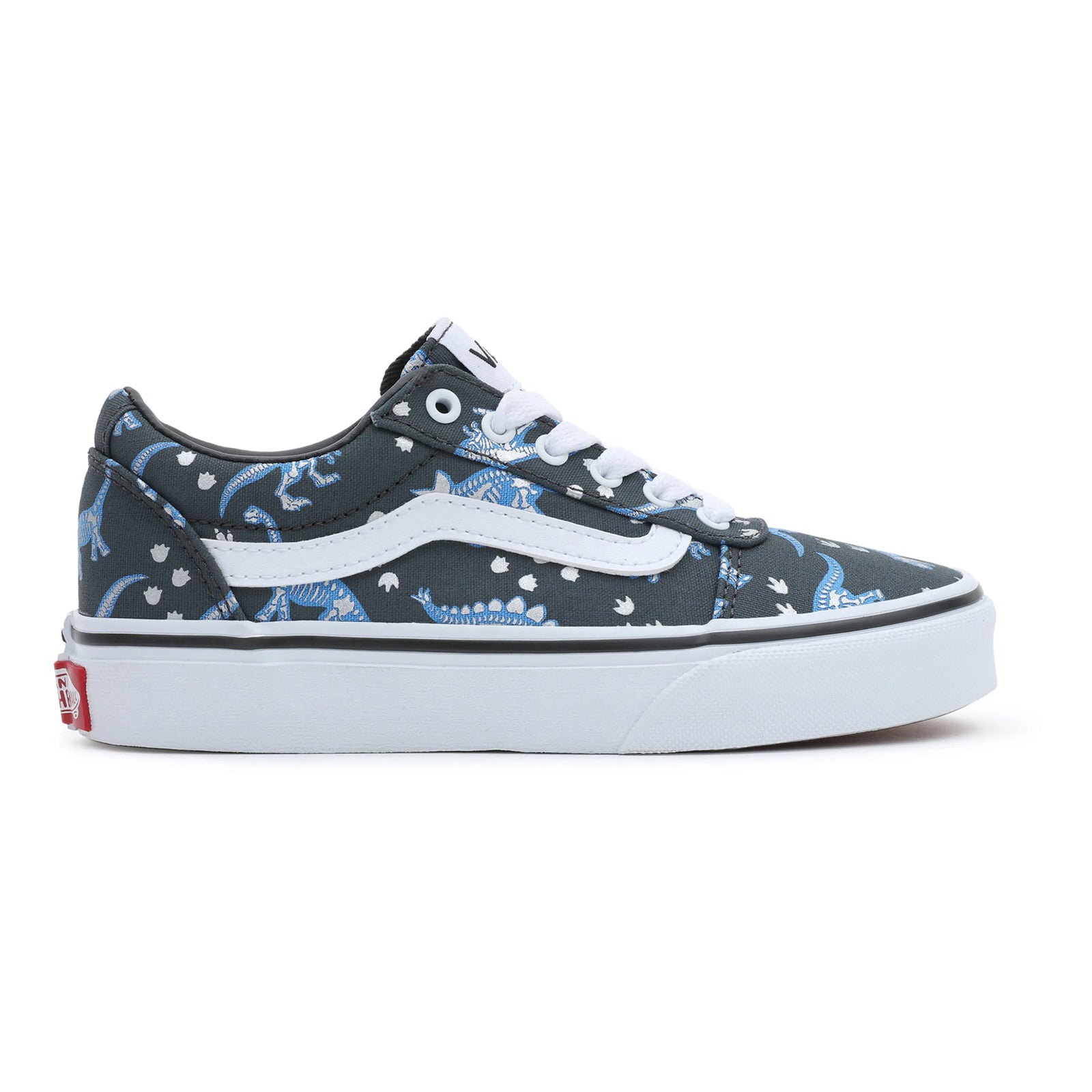 Vans Youth Ward Vn0a38j9dgw1 Dino Skeleton Footwear UK11 EU28 / Grey,UK12 EU30 / Grey,UK13 EU31 / Grey,UK1 EU32 / Grey,UK2 EU33 / Grey,UK3 EU35 / Grey