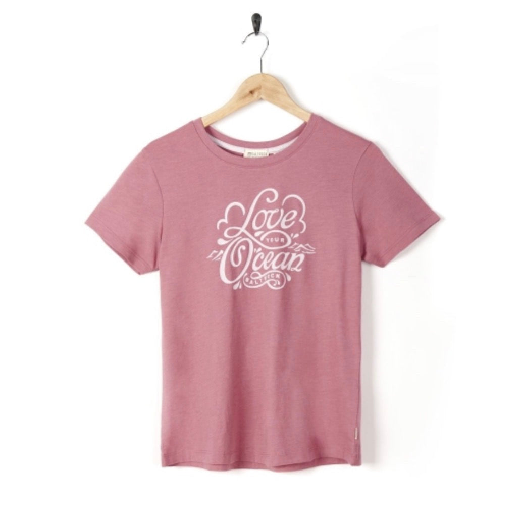 Saltrock Womens Love Your Ocean T-Shirt Clothing XS ADULT / Pink,SMALL ADULT / Pink,MEDIUM ADULT / Pink