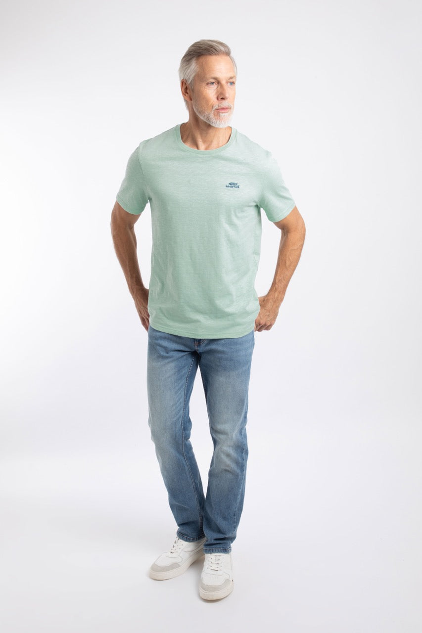 Weirdfish Mens Fished T-Shirt 202703 Mint Green
