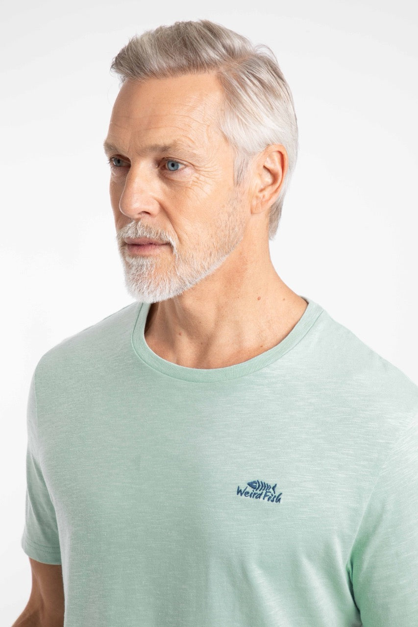 Weirdfish Mens Fished T-Shirt 202703 Mint Green