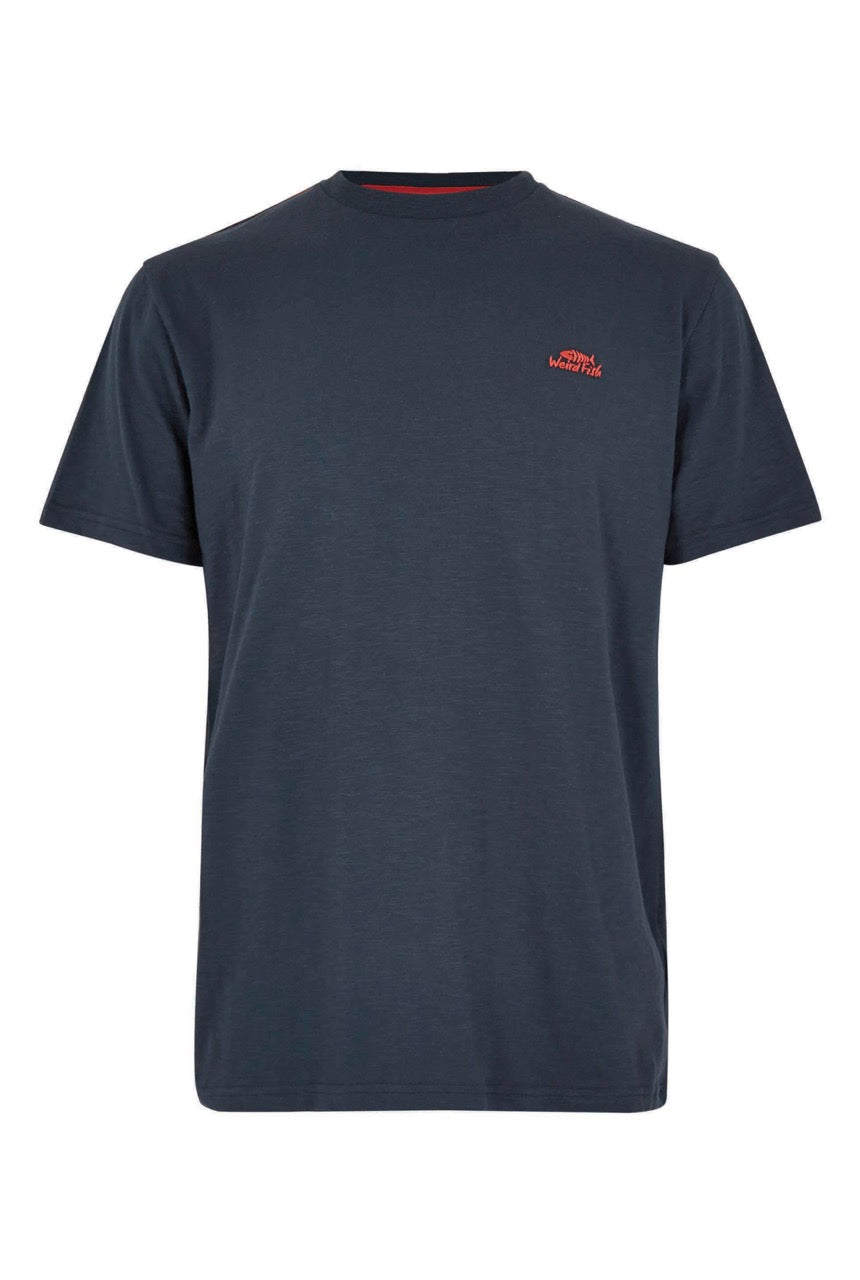 Weirdfish Mens Fished T-Shirt 202703 Navy