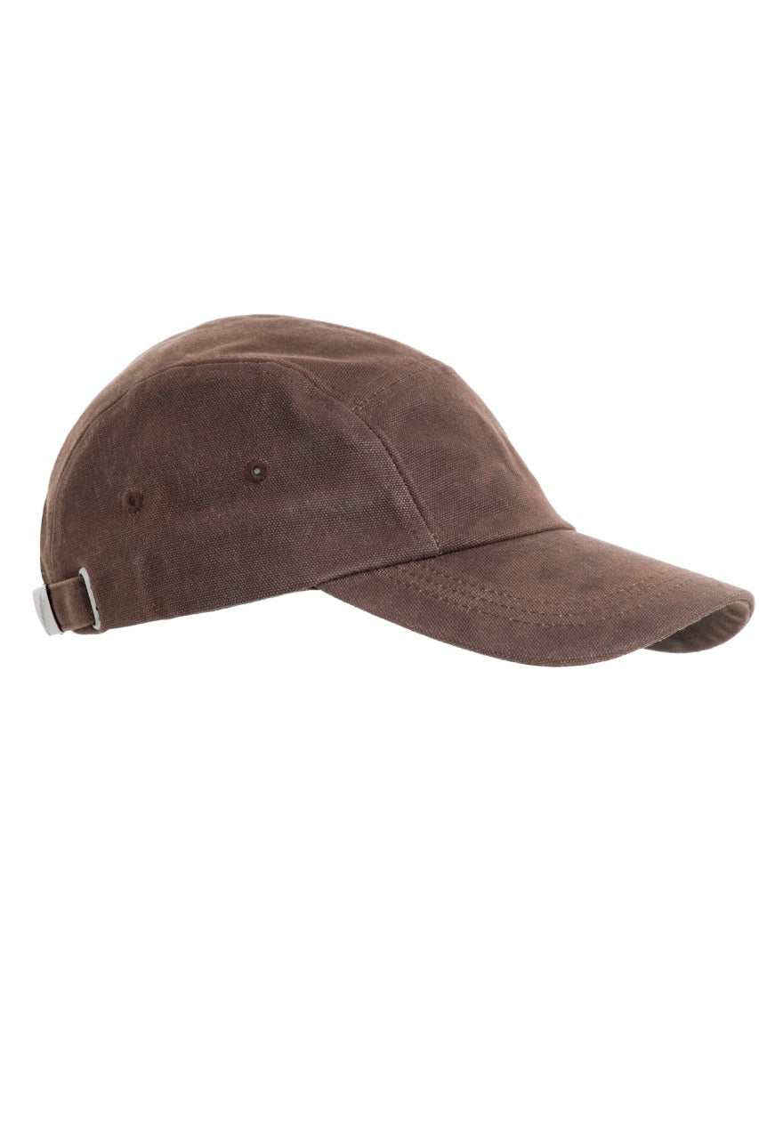 Weird Fish Mens Bowers Waxed Canvas Cap 202972 Bark
