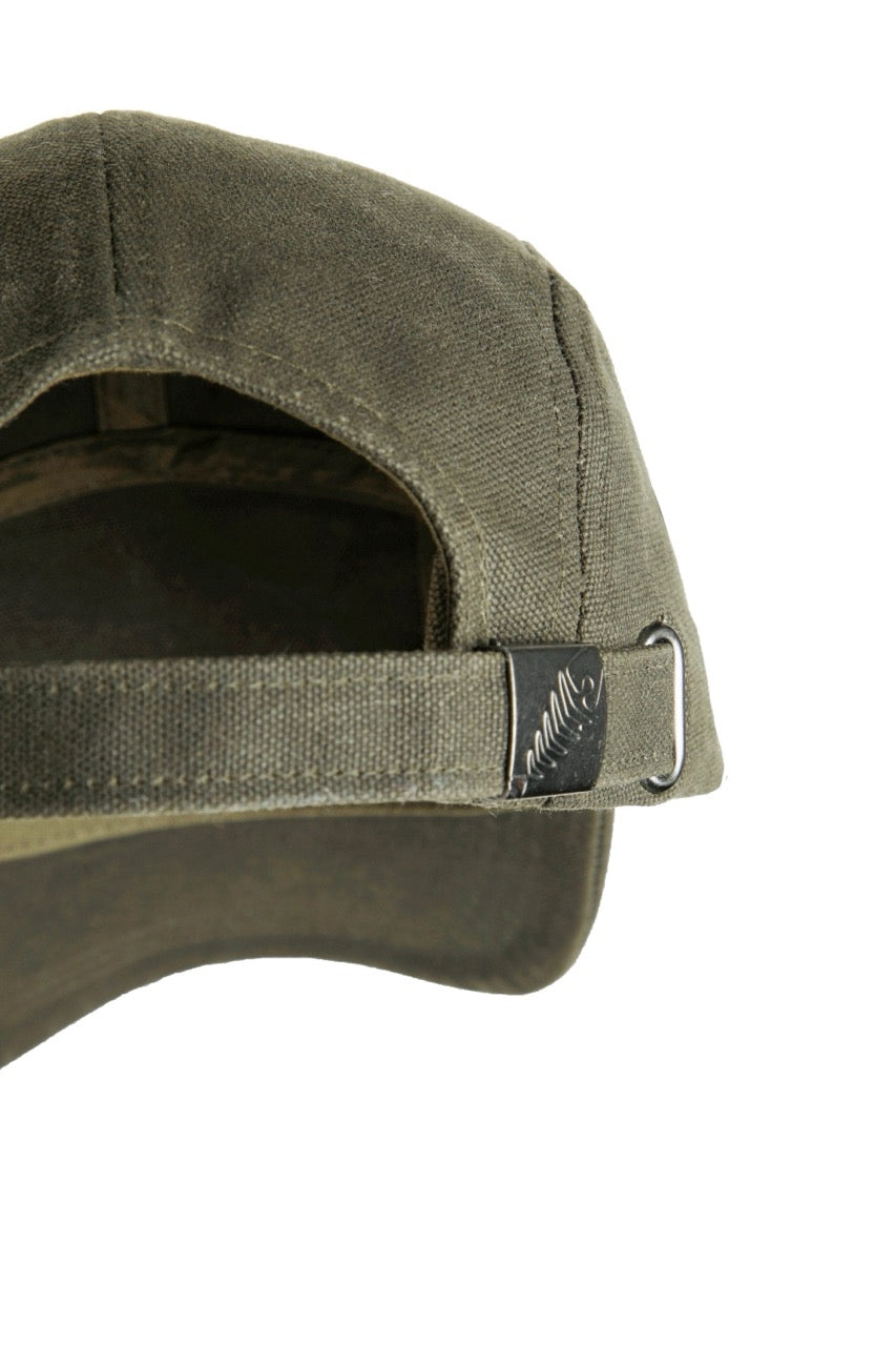 Weird Fish Mens Bowers Waxed Canvas Cap 202972 Fir Green