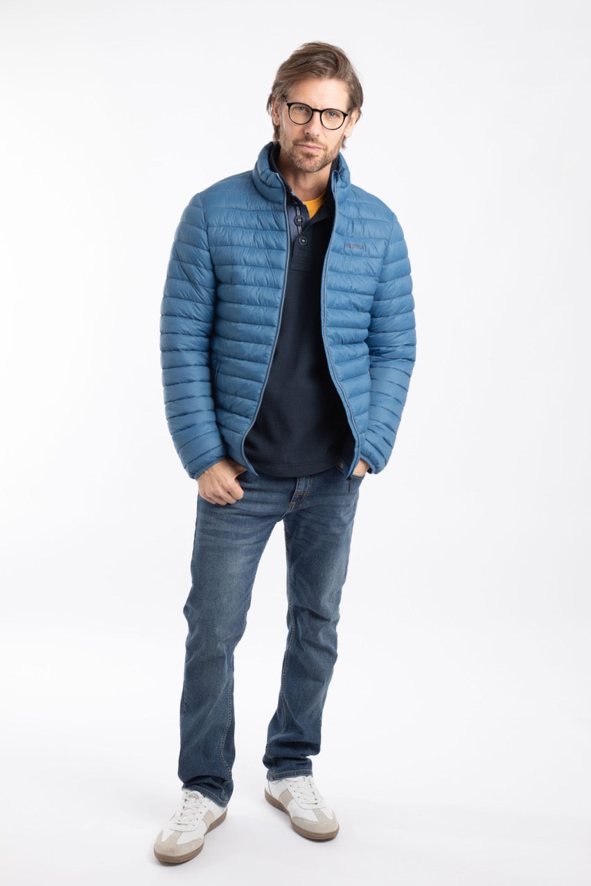 Weirdfish Mens Crantock Jacket 203653 Washed Blue