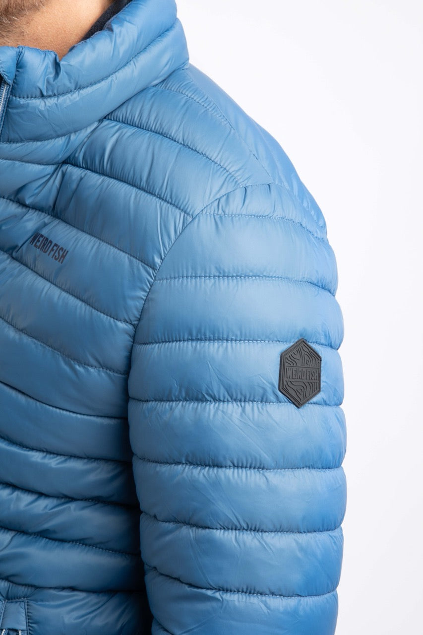 Weirdfish Mens Crantock Jacket 203653 Washed Blue