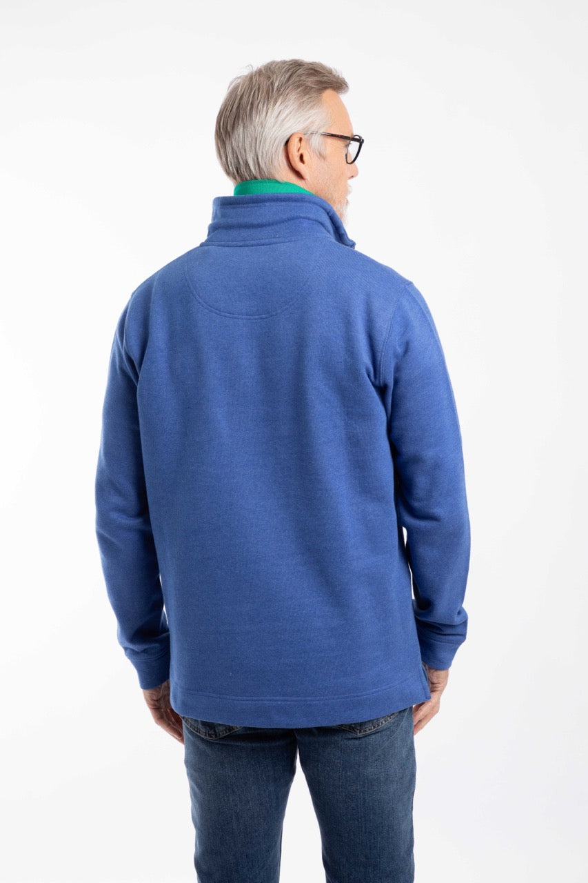 Weirdfish Mens Brampton Sweatshirt 203659 Mazarine Blue