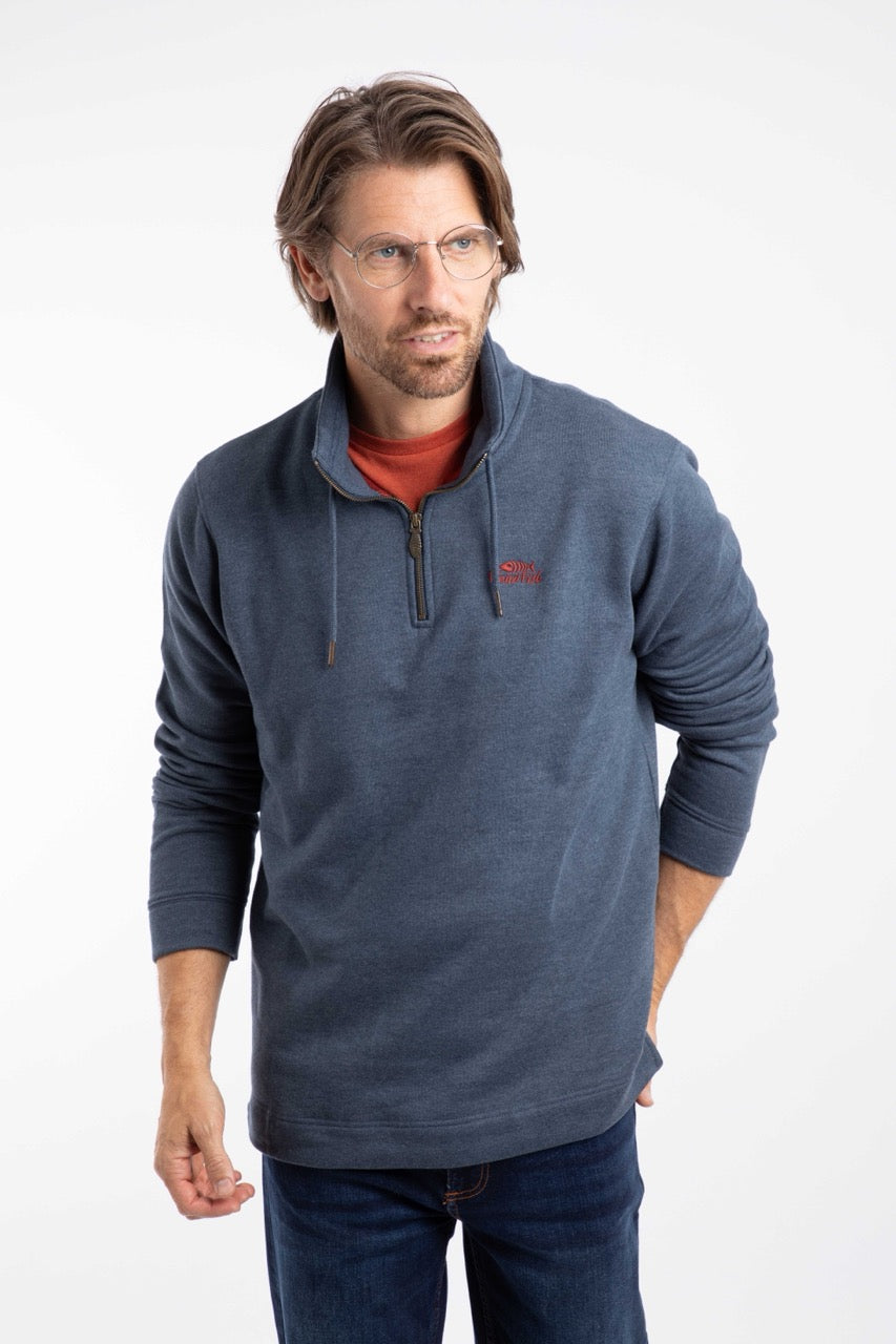 Weirdfish Mens Brampton Sweatshirt 203659 Navy