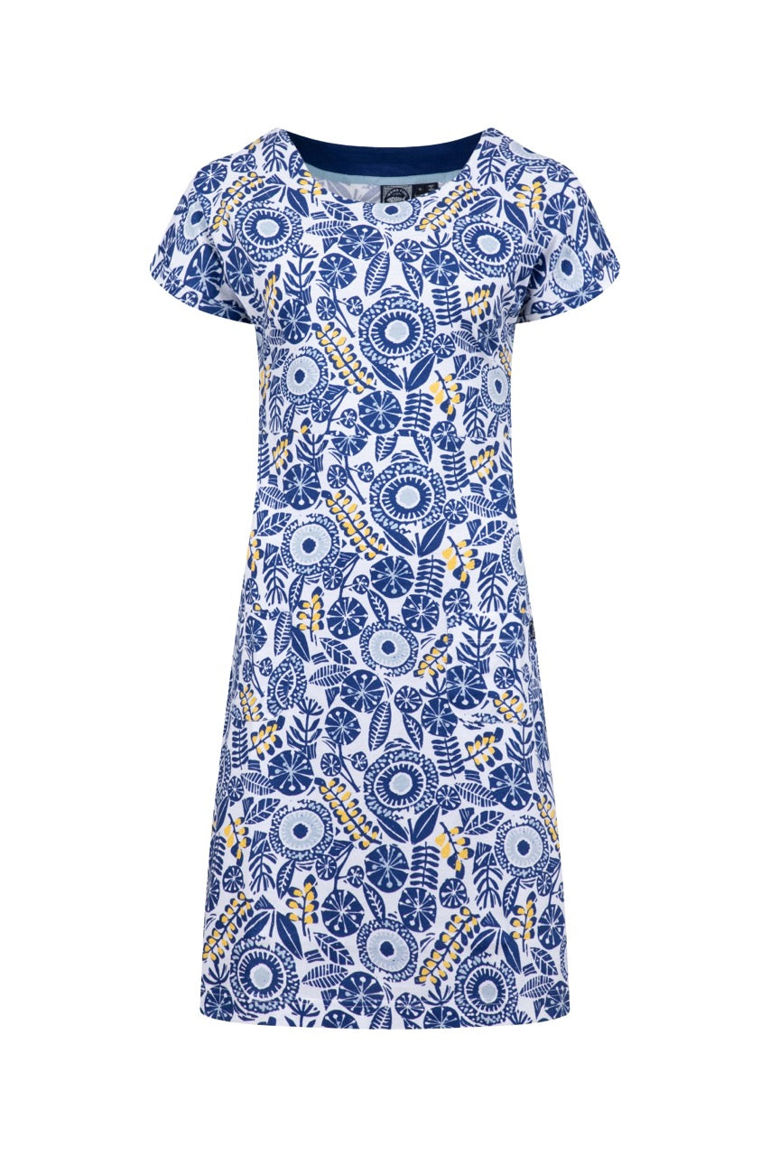 Weirdfish Women Tallahassee Dress 203972 Blue Sapphire