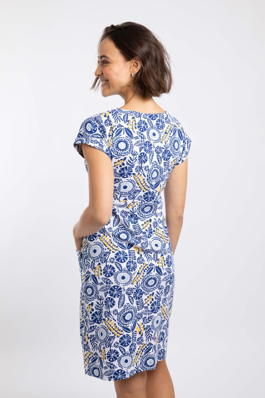 Weirdfish Women Tallahassee Dress 203972 Blue Sapphire