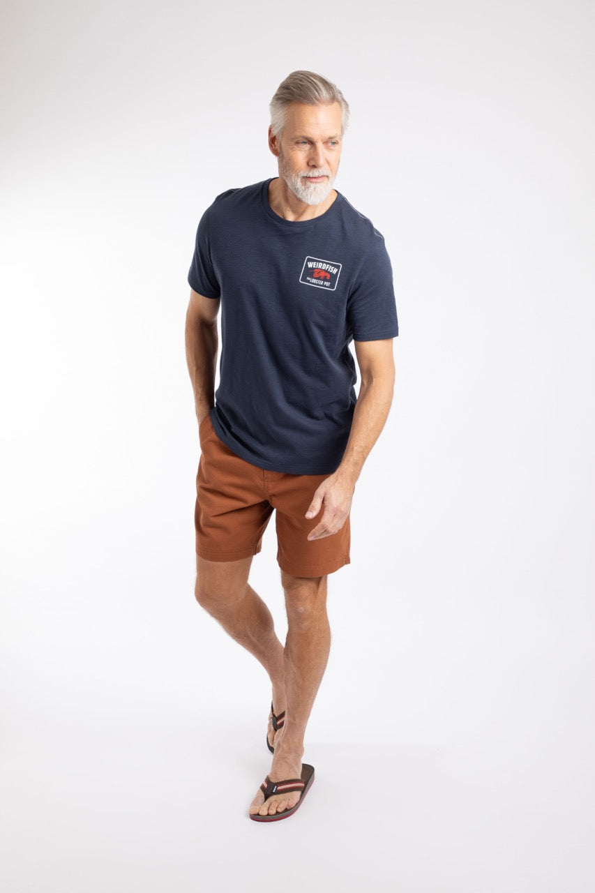 Weird Fish Mens Lobster Pot T-Shirt 204011 Navy