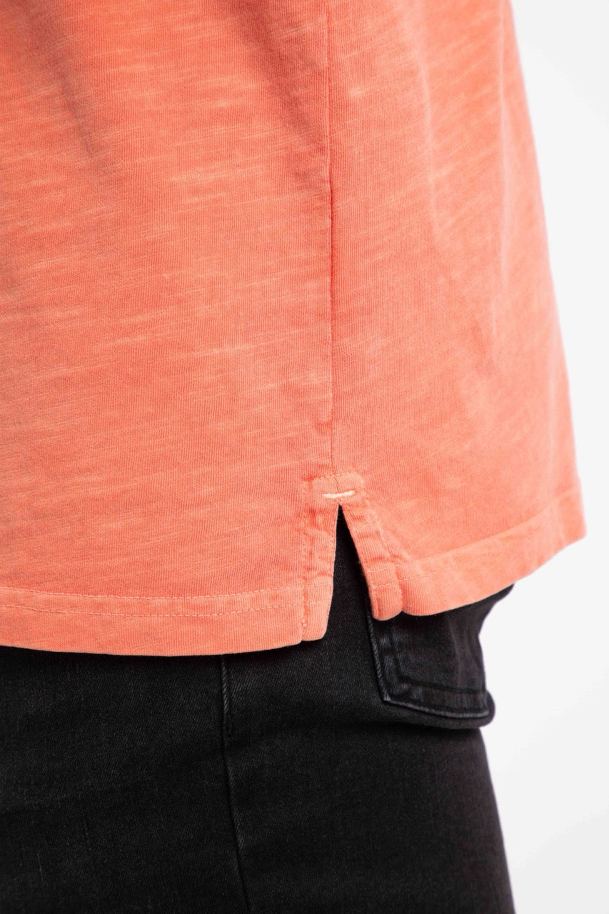 Weirdfish Mens Indy Polo Shirt 204016 Dark Coral