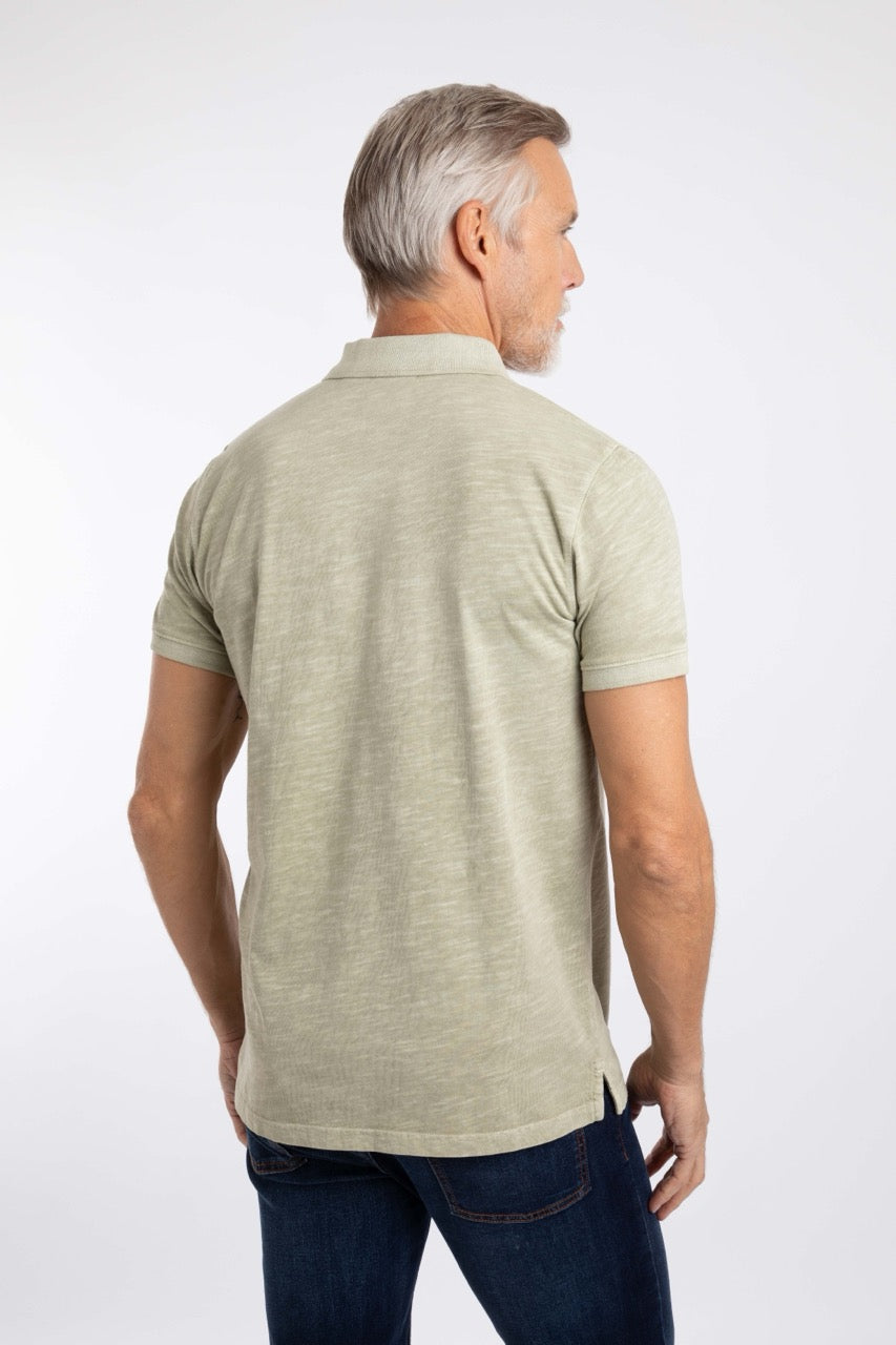 Weirdfish Mens Indy Polo Shirt 204016 Laurel Green