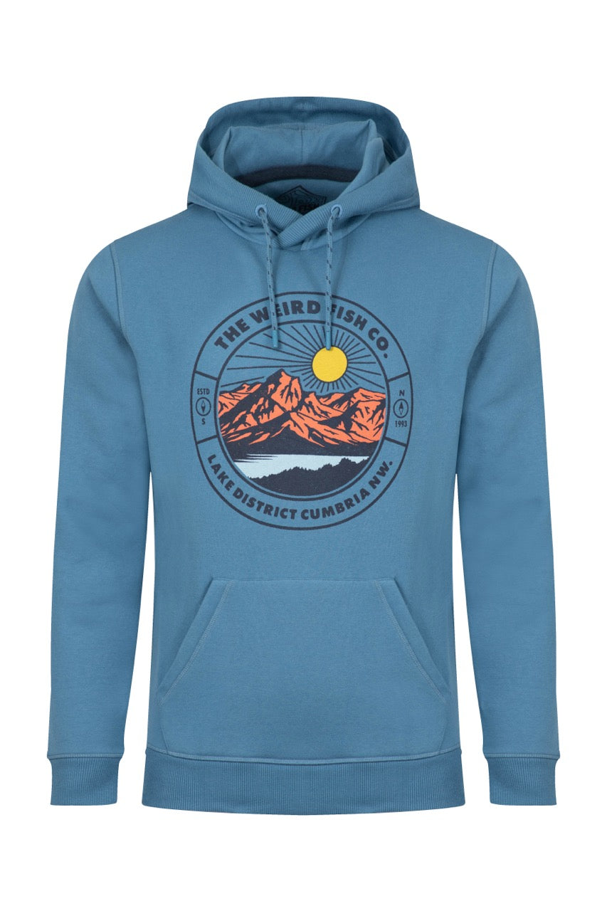 Weird Fish Mens Bryant Hoodie 204018 Washed Blue Clothing S / Blue,M / Blue,L / Blue,XL / Blue,XXL / Blue