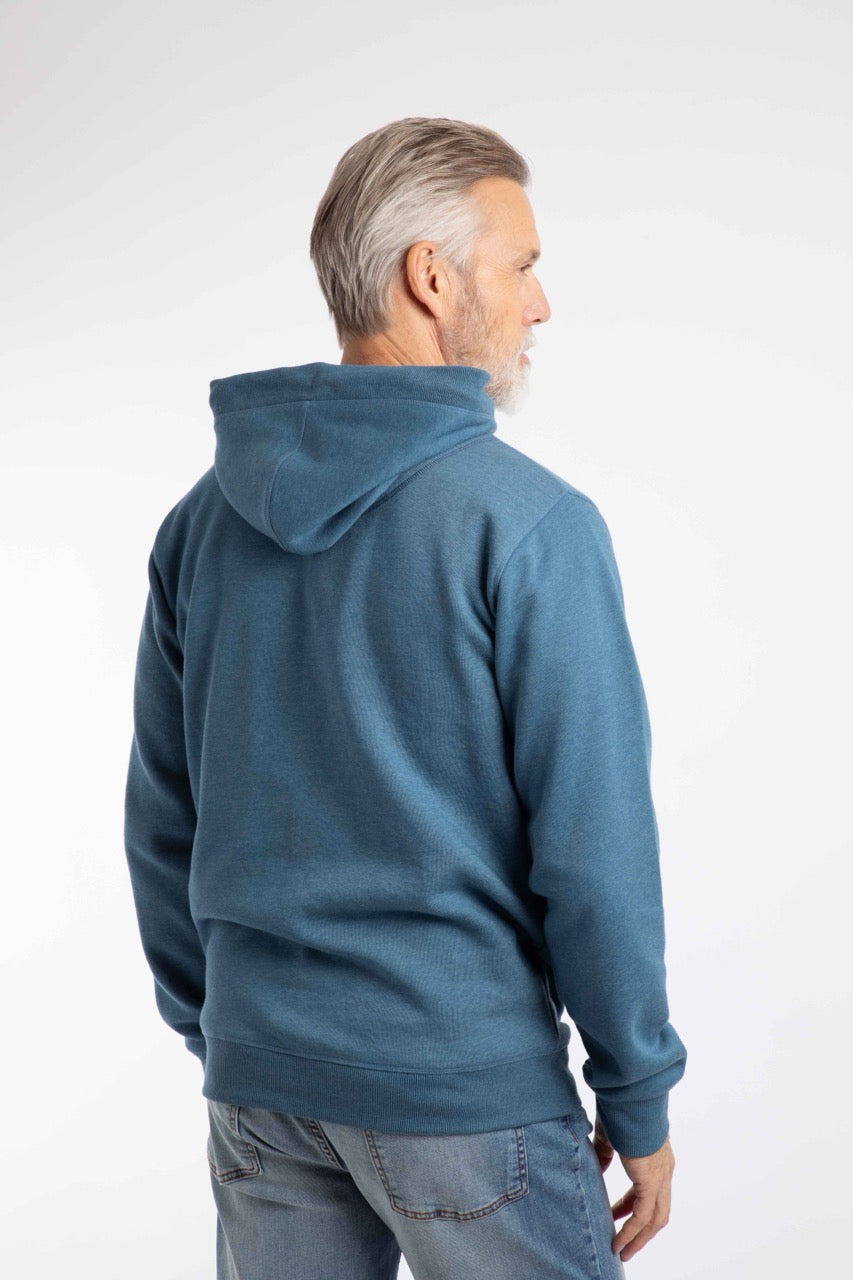 Weird Fish Mens Bryant Hoodie 204018 Washed Blue Clothing S / Blue,M / Blue,L / Blue,XL / Blue,XXL / Blue