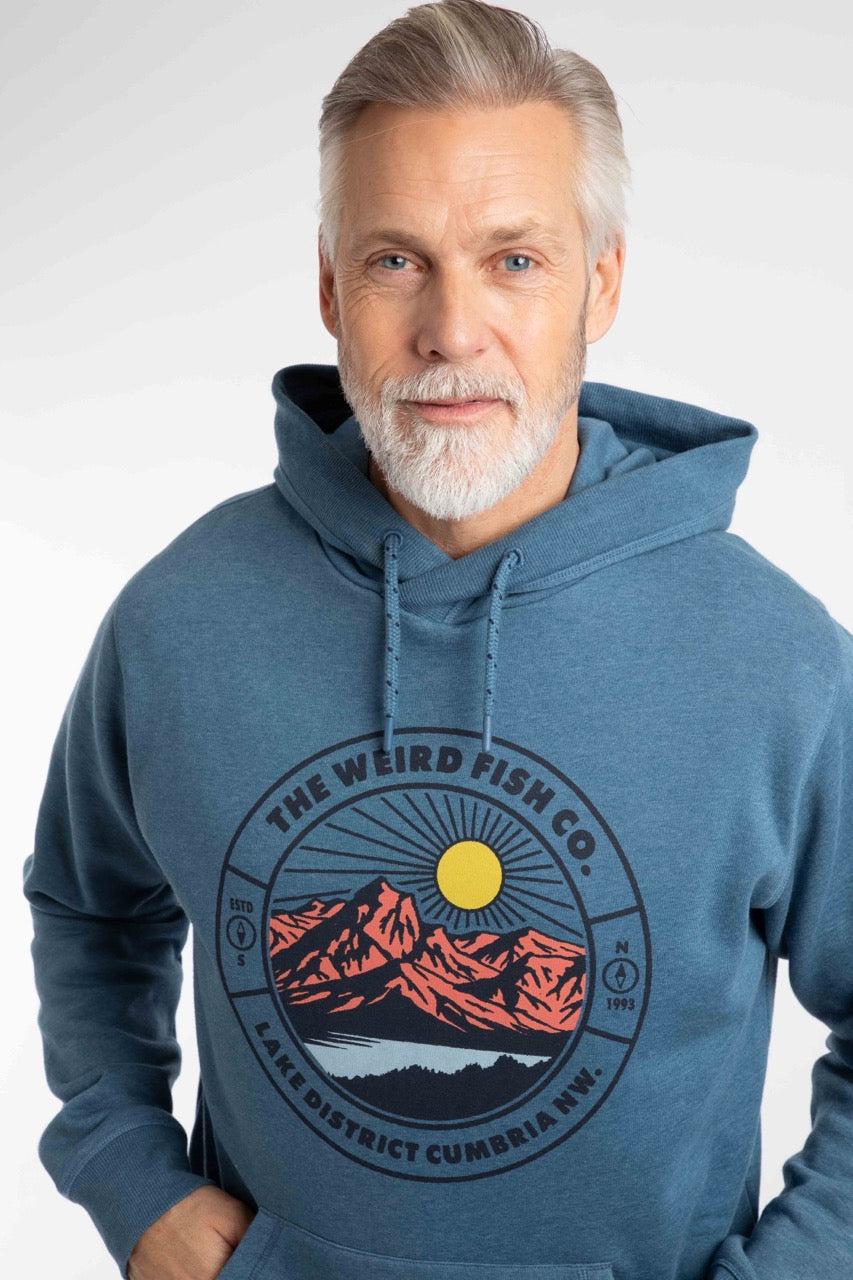 Weird Fish Mens Bryant Hoodie 204018 Washed Blue Clothing S / Blue,M / Blue,L / Blue,XL / Blue,XXL / Blue