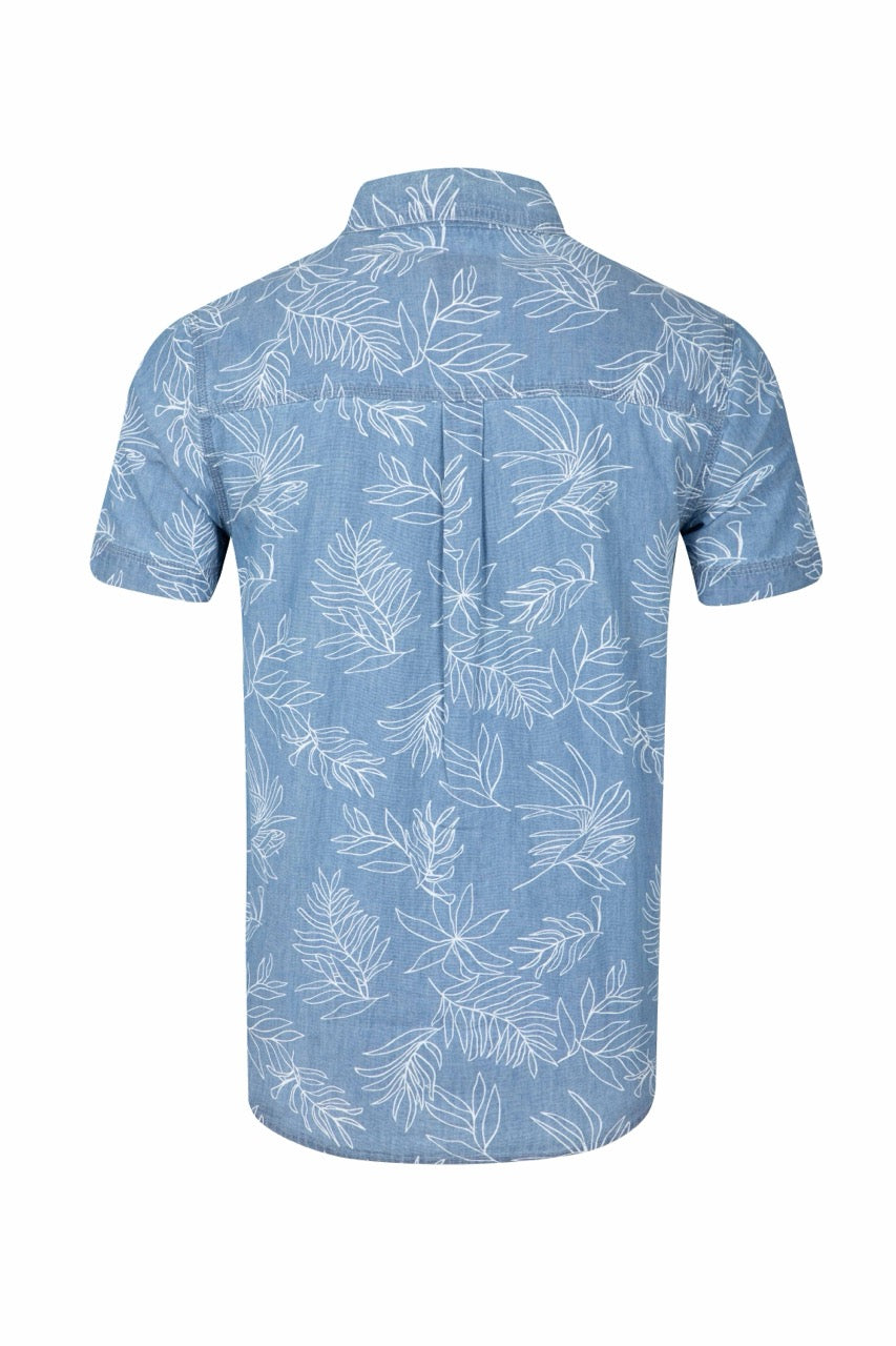 Weirdfish Mens Russell Shirt 204031 Chambray