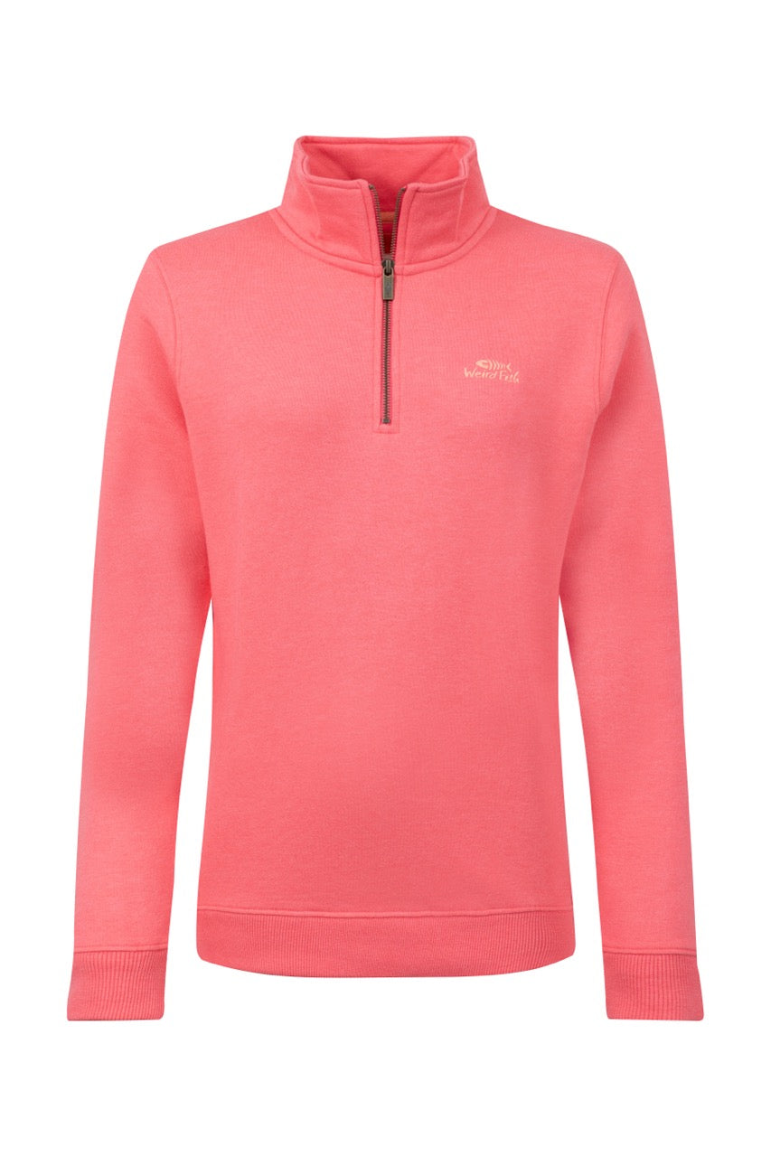 Weirdfish Womens Avery Sweatshirt 204045 Flamingo