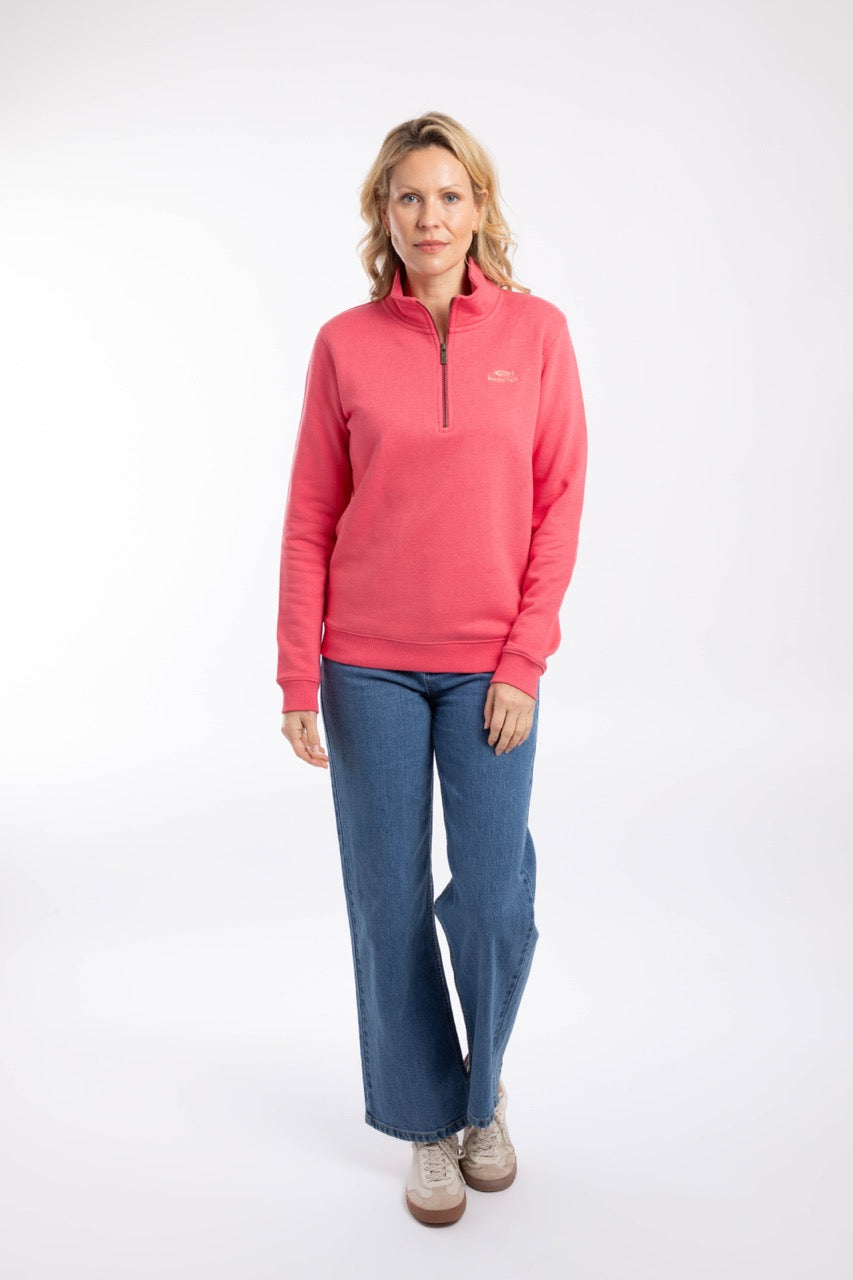 Weirdfish Womens Avery Sweatshirt 204045 Flamingo