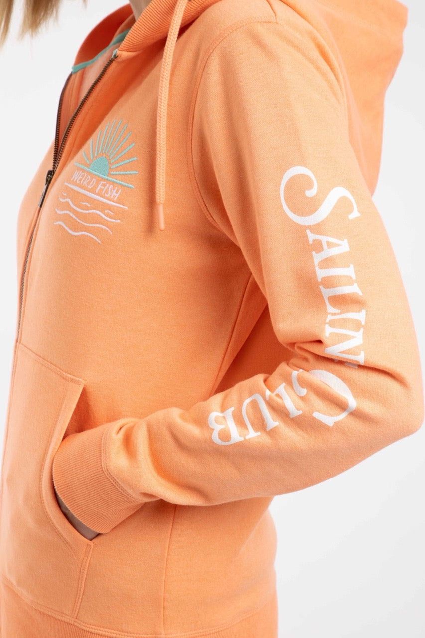 Weird Fish Womens Cyra Zip Hoodie 204062 Tangerine Clothing UK8 / Tangerine,UK10 / Tangerine,UK12 / Tangerine,UK14 / Tangerine
