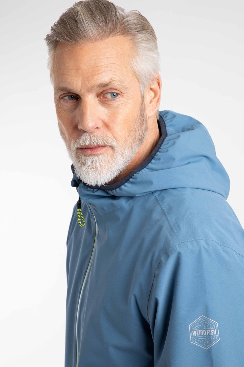 Weirdfish Mens Ferdinand Jacket 204089 Washed Blue