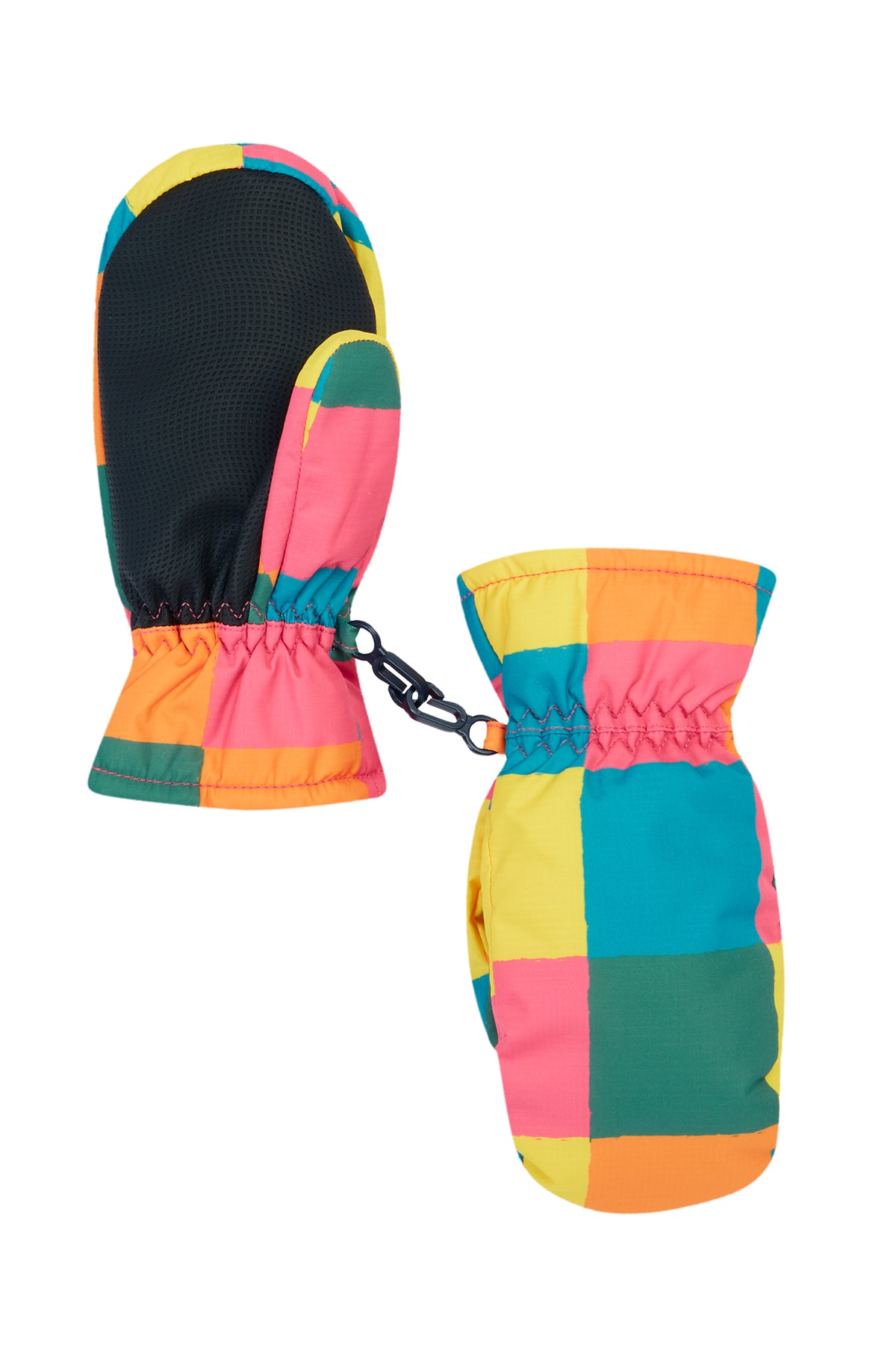 Frugi Snow And Ski Mitten Rainbow Check Clothing 2-4YRS / Multi,4-6YRS / Multi,8-10YRS / Multi