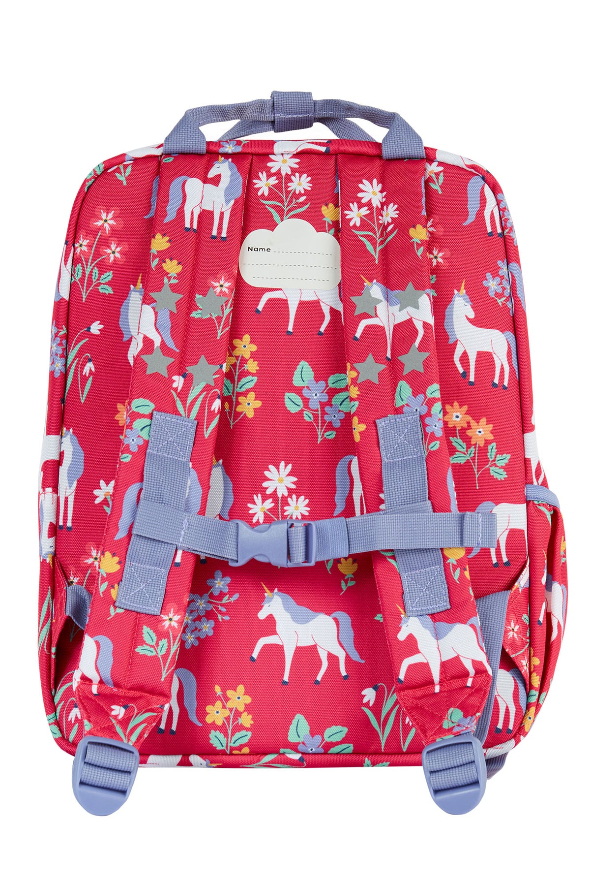 Frugi Explorer Backpack Pink Unicorn Floral Accessories ONE SIZE / Pink