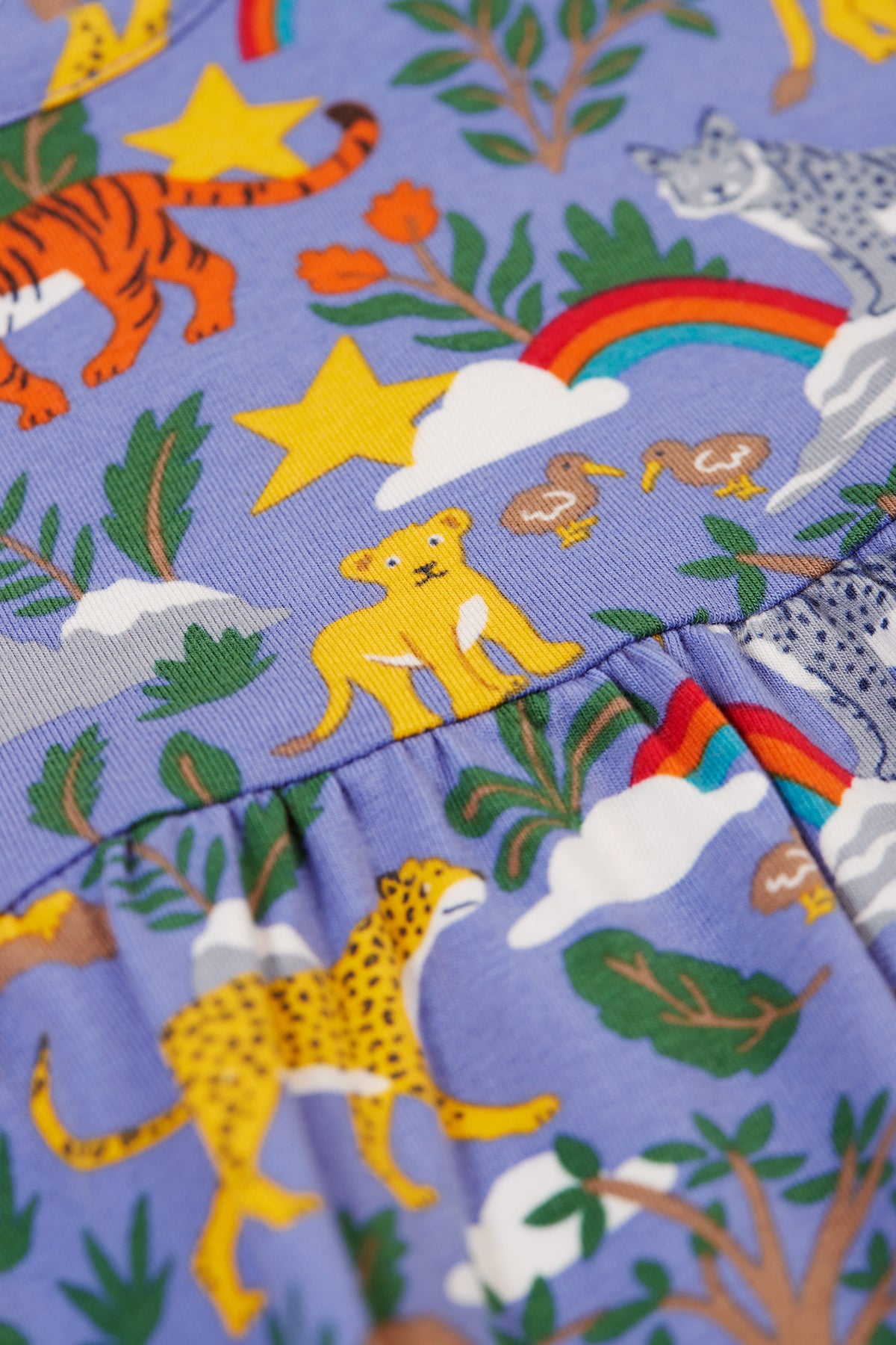 Frugi Infant Dee Dress Into The Wild Clothing 3-6M / Purple,6-9M / Purple,9-12M / Purple,12-18M / Purple,18-24M / Purple,2-3YRS / Purple,3-4YRS / Purple