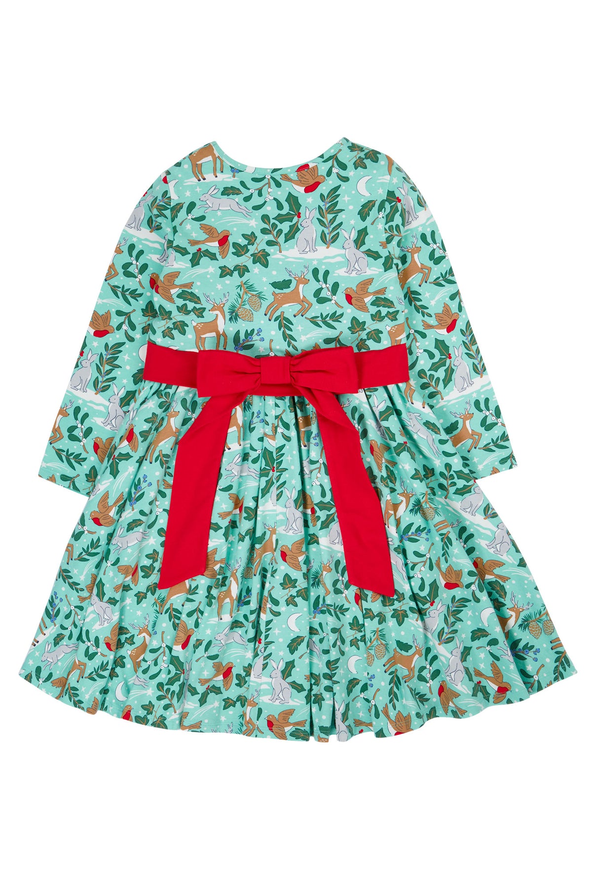 Frugi Party Skater Dress 500057A5fefo Festive Forest Clothing 2-3YRS / Aqua,3-4YRS / Aqua,4-5YRS / Aqua,5-6YRS / Aqua,6-7YRS / Aqua,7-8YRS / Aqua,8-9YRS / Aqua,9-10YRS / Aqua