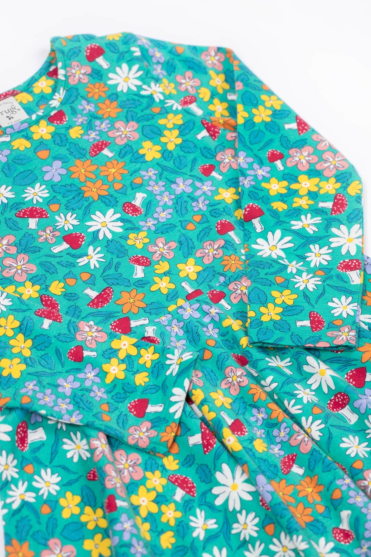 Frugi Sofia Skater Dress 500028A5wiwo Wild Woods Clothing 2-3YRS / Green,3-4YRS / Green,4-5YRS / Green,5-6YRS / Green,6-7YRS / Green,7-8YRS / Green,8-9YRS / Green,9-10YRS / Green