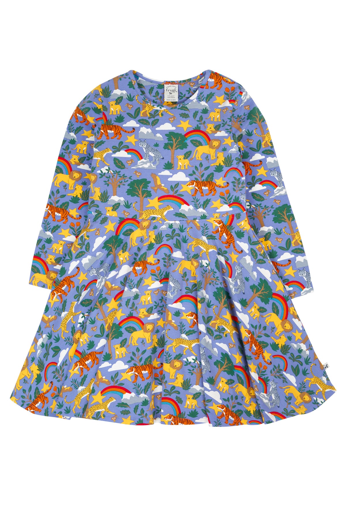 Frugi Sofia Skater Dress 500028A5gitw Into The Wild Clothing 3-4YRS / Purple,4-5YRS / Purple,5-6YRS / Purple,6-7YRS / Purple,7-8YRS / Purple,8-9YRS / Purple,9-10YRS / Purple