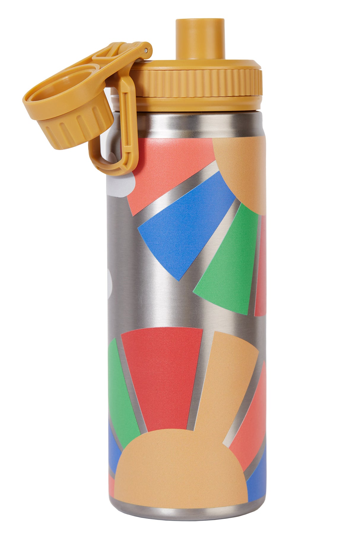 Frugi Rainbow Skies Insulated Water Bottle Accessories ONE SIZE / Multi