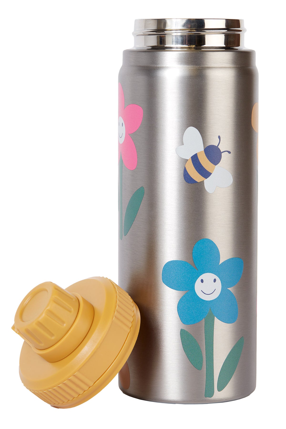 Frugi Fun Flowers Insulated Water Bottle Accessories ONE SIZE / Multi